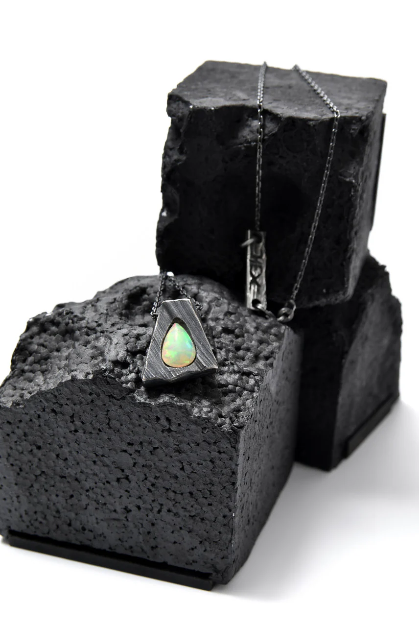 GASPARD HEX Faceted Opal Pendant Drop Shape - Image 9