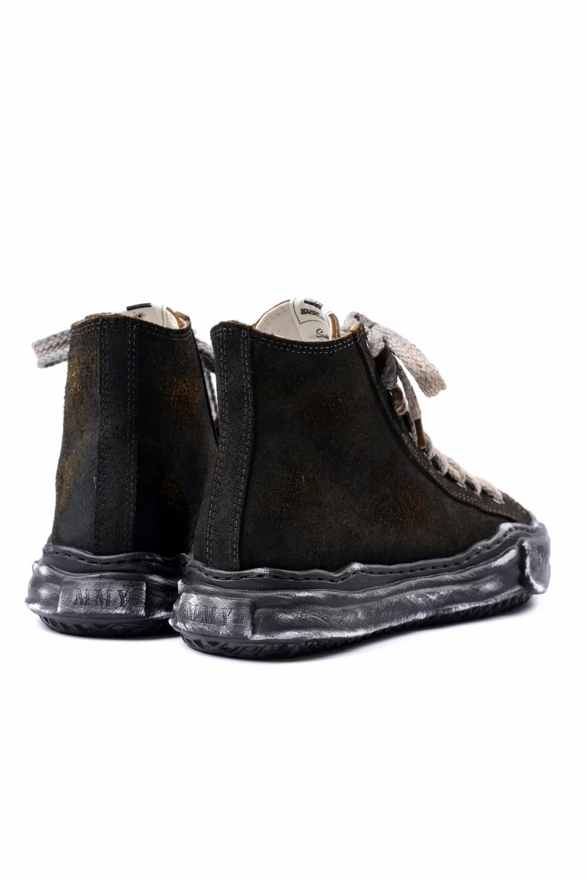 ISAMU KATAYAMA BACKLASH xx Maison MIHARA YASUHIRO “PETERSON” OG SOLE STEER SUEDE GARMENT-DYED HIGH-TOP SNEAKER (BLACK) - Image 15