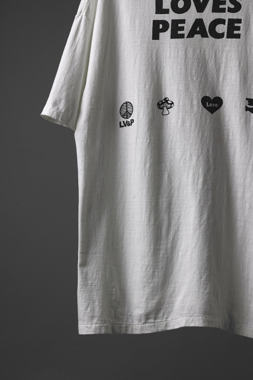READYMADE S/S LOVE YOU T-SHIRT (WHITE) - Image 11