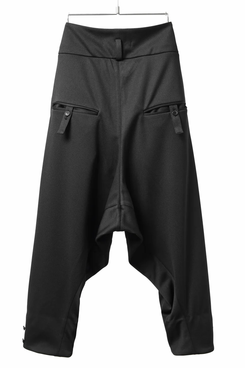 vital x DEFORMATER.® exclusive [SET-UP] TAILORED JACKET & WIDE TAPERED PANTS / GAUDI SMOOTH JERSEY (BLACK) - Image 34