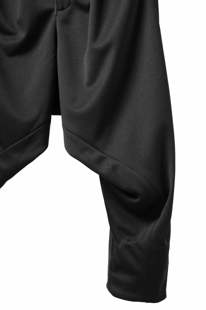 vital x DEFORMATER.® exclusive TAILOR WIDE TAPERED PANTS / GAUDI SMOOTH JERSEY (BLACK) - Image 15