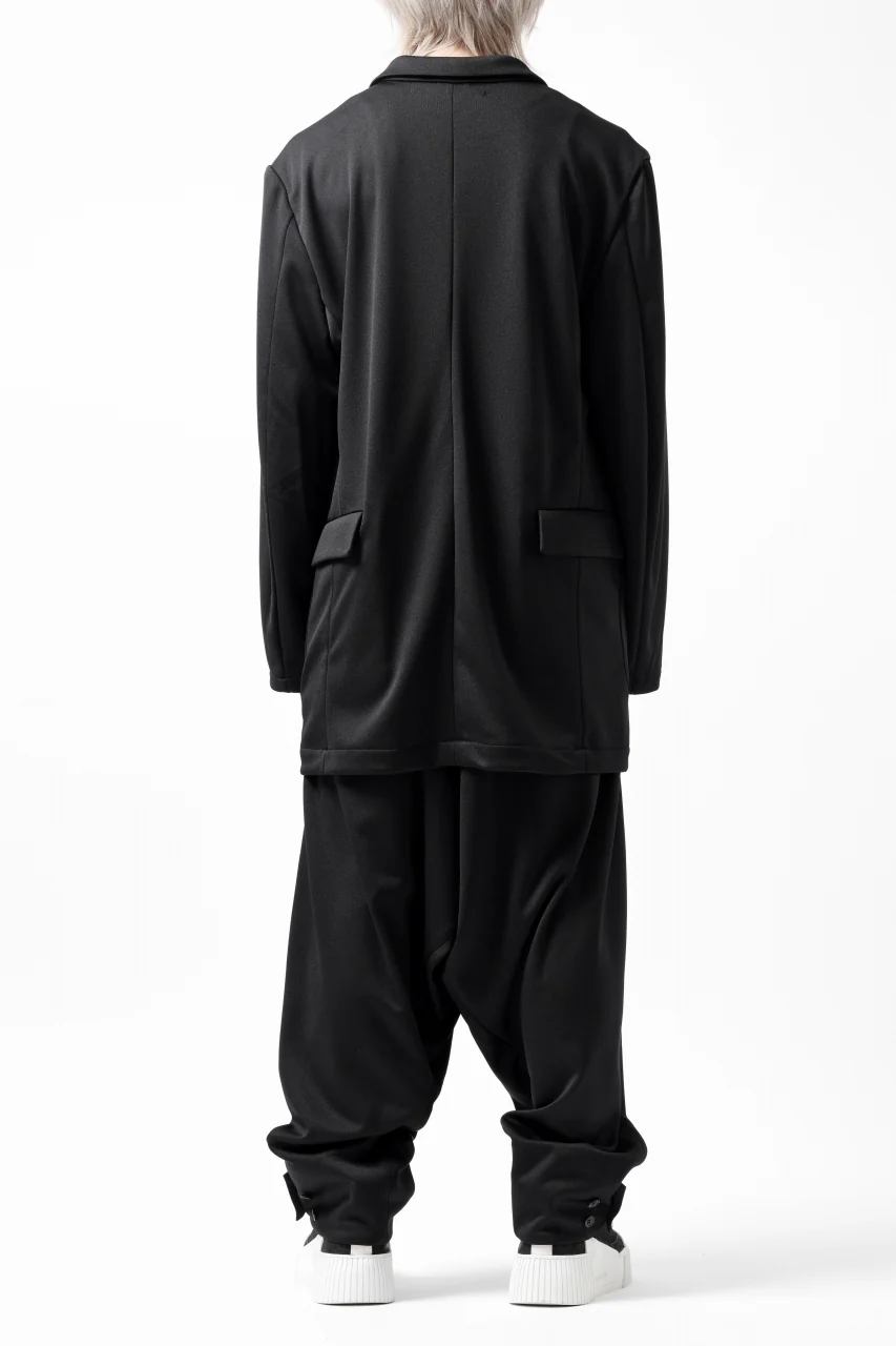 vital x DEFORMATER.® exclusive TAILOR WIDE TAPERED PANTS / GAUDI SMOOTH JERSEY (BLACK) - Image 45