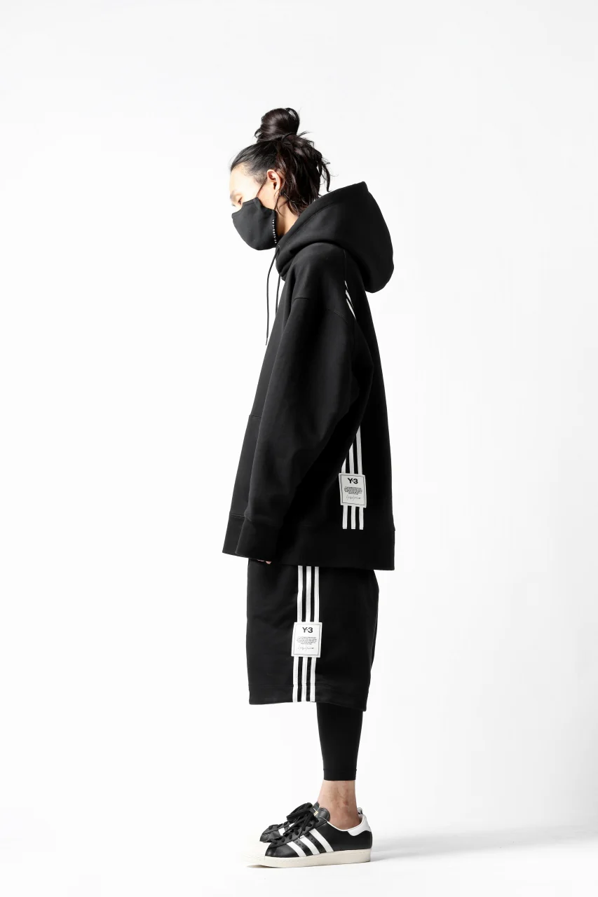 Y-3 Yohji Yamamoto 3-STP HOODIE PARKA / FRENCH TERRY (BLACK) - Image 34