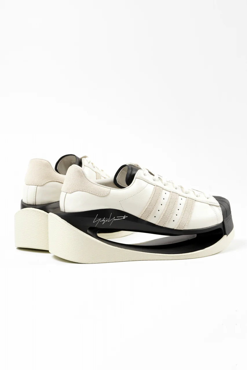 Y-3 Yohji Yamamoto GENDO SUPER STAR (OFF WHITE×ALUMINIUM×BLACK) - Image 6