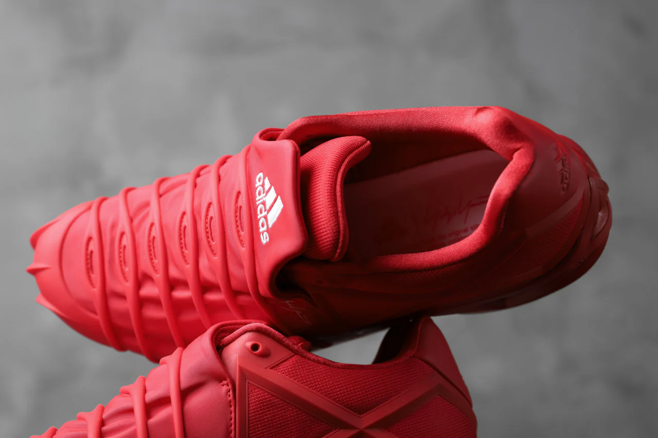 Y-3 Yohji Yamamoto (YUUTO) MIX TEXTILE LOW -CUT SNEAKERS (RED) - Image 34